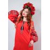 Embroidered boho dress "Fairy Story" Strawberry